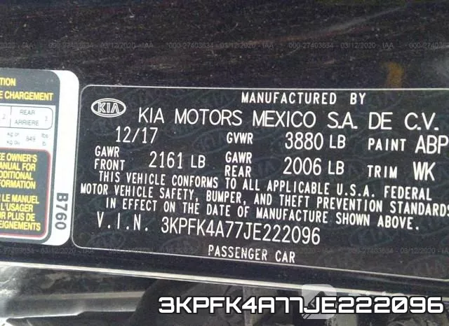 3KPFK4A77JE222096 фото 7