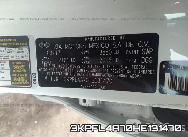 3KPFL4A70HE131470 фото 10