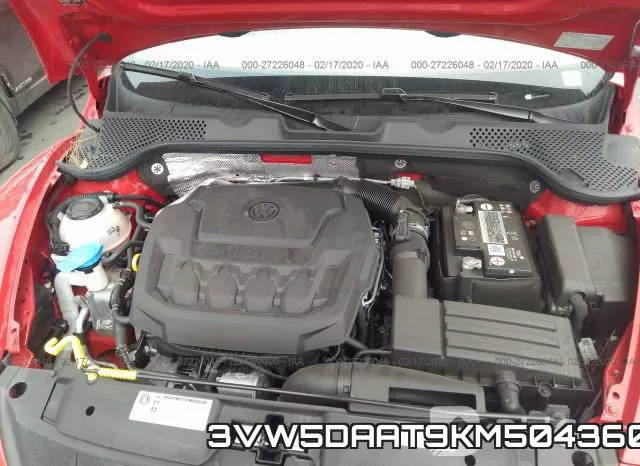 3VW5DAAT9KM504360 фото 2