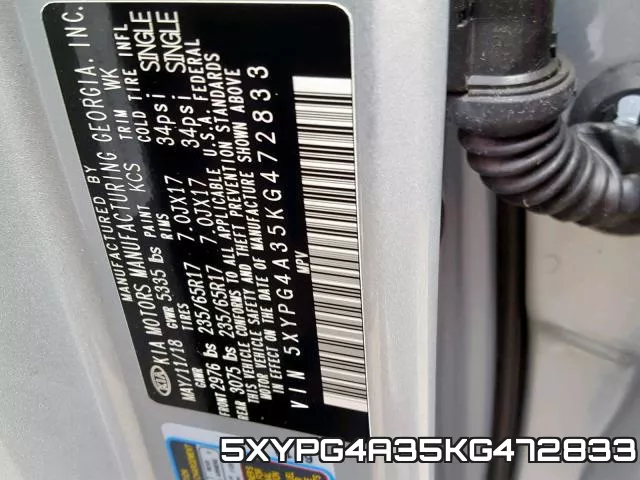 5XYPG4A35KG472833 фото 2