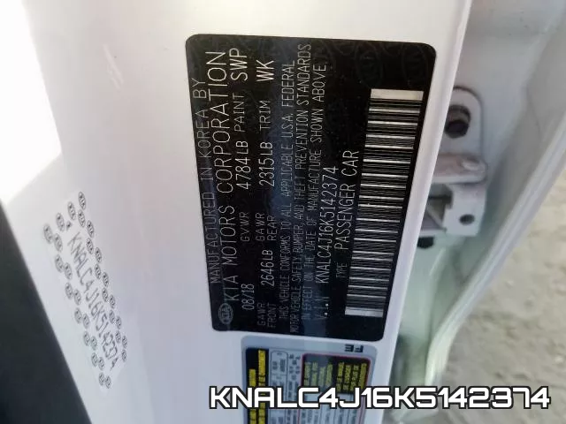 KNALC4J16K5142374 фото 2