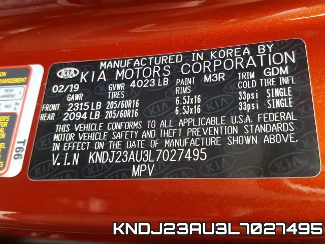 KNDJ23AU3L7027495 фото 2