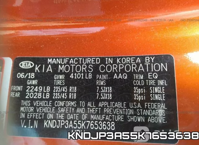 KNDJP3A55K7653638 фото 6