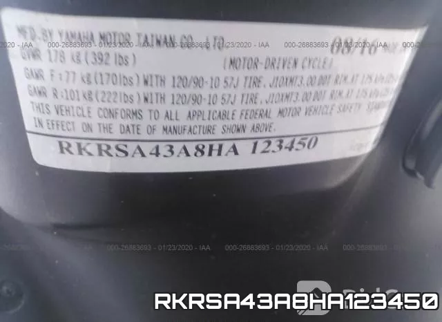RKRSA43A8HA123450 фото 2