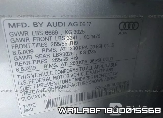 WA1LABF78JD015568 фото 7