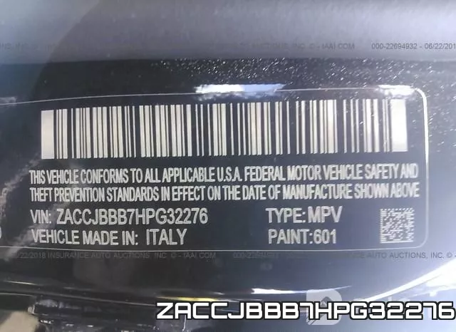 ZACCJBBB7HPG32276 фото 4