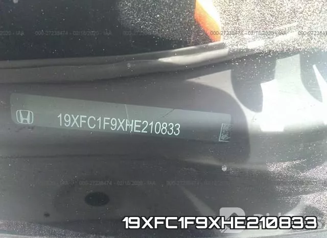 19XFC1F9XHE210833 фото 5