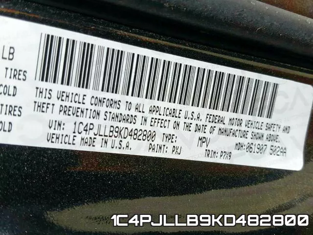 1C4PJLLB9KD482800 фото 2