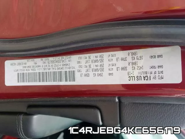 1C4RJEBG4KC656179 фото 2