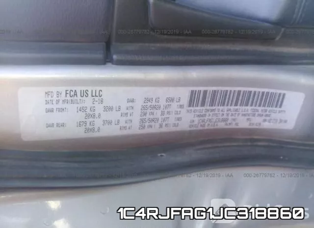 1C4RJFAG1JC318860 фото 10