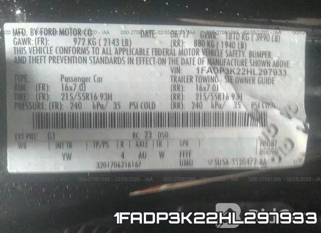 1FADP3K22HL297933 фото 10
