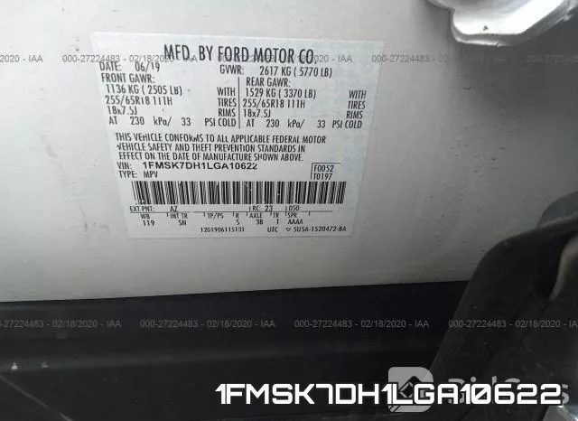 1FMSK7DH1LGA10622 фото 7