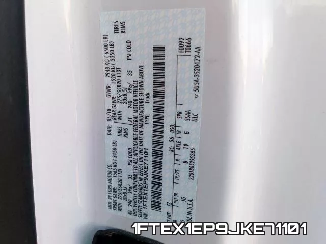 1FTEX1EP9JKE71101 фото 2