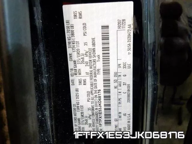 1FTFX1E53JKD68176 фото 2