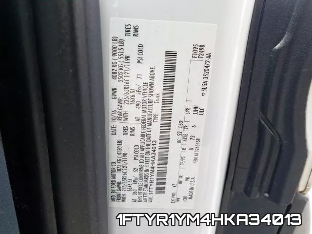 1FTYR1YM4HKA34013 фото 2