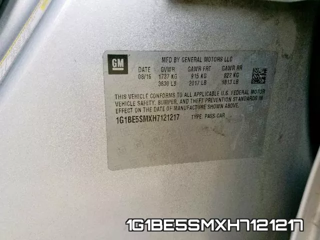 1G1BE5SMXH7121217 фото 2