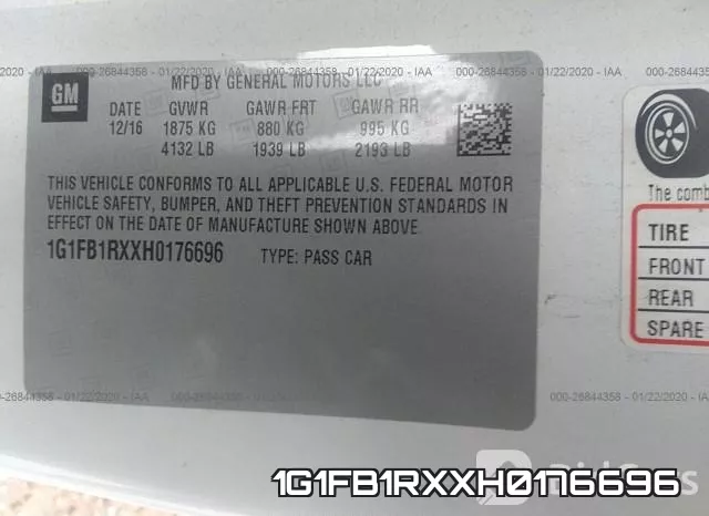 1G1FB1RXXH0176696 фото 5