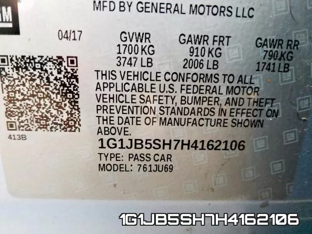 1G1JB5SH7H4162106 фото 2