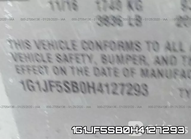 1G1JF5SB0H4127293 фото 5