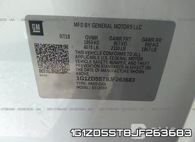 1G1ZD5ST8JF263683 фото 6