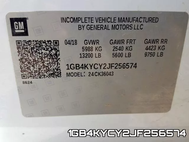 1GB4KYCY2JF256574 фото 2
