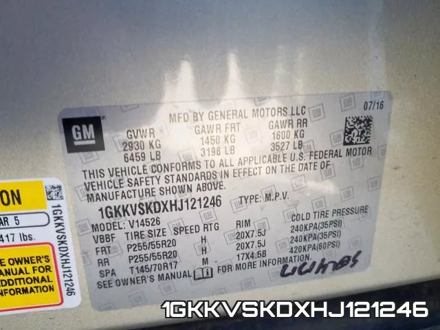 1GKKVSKDXHJ121246 фото 2