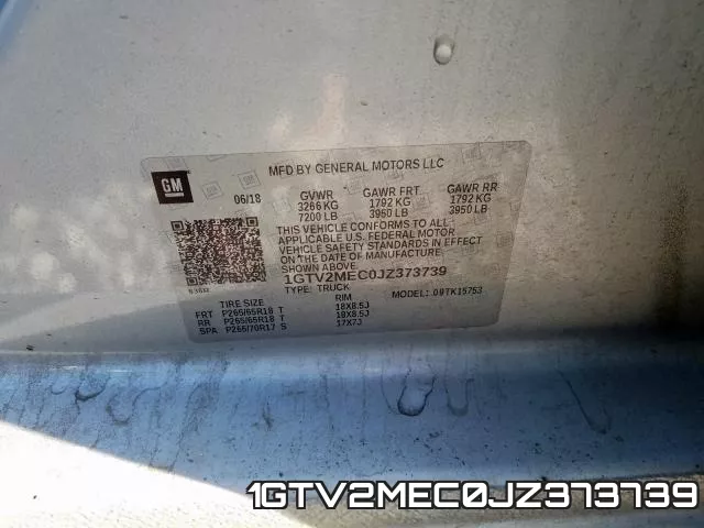 1GTV2MEC0JZ373739 фото 2
