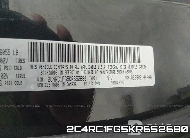 2C4RC1FG5KR652680 фото 10