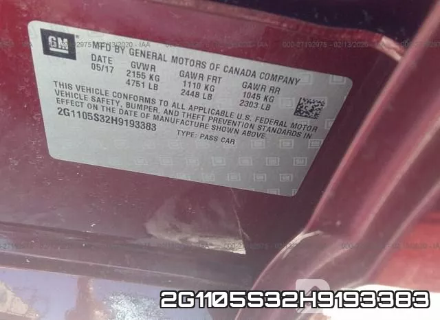 2G1105S32H9193383 фото 3