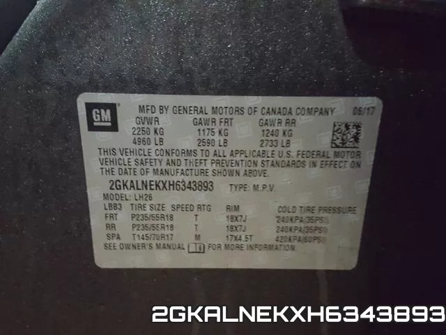 2GKALNEKXH6343893 фото 2