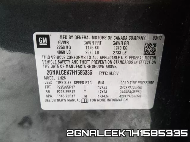 2GNALCEK7H1585335 фото 2