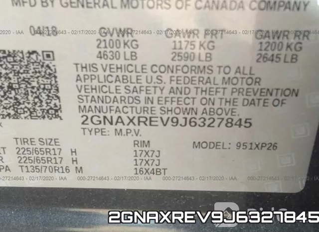 2GNAXREV9J6327845 фото 6