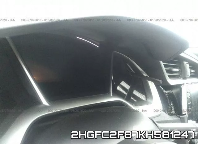 2HGFC2F87KH581247 фото 7