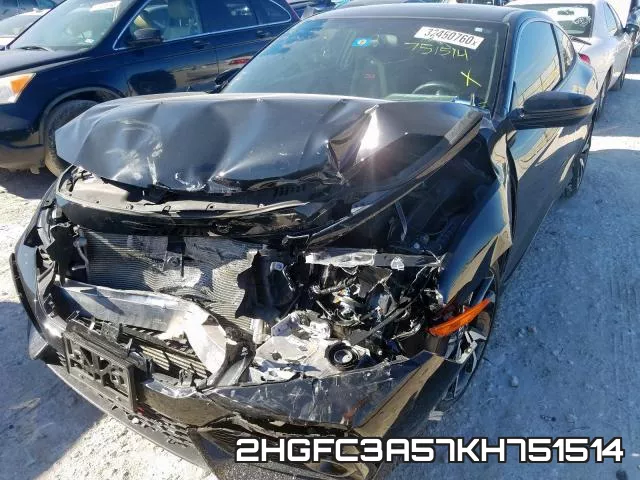 2HGFC3A57KH751514 фото 3