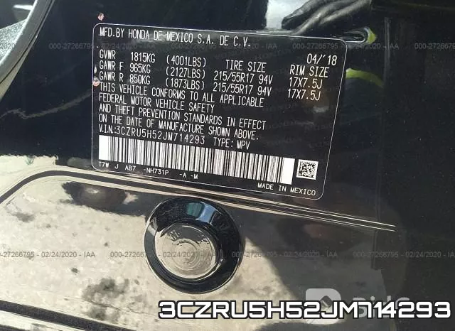 3CZRU5H52JM714293 фото 6