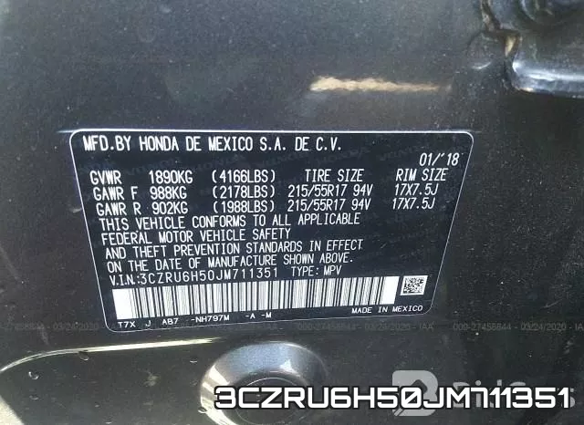 3CZRU6H50JM711351 фото 7
