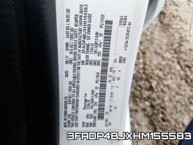 3FADP4BJXHM155583 фото 2