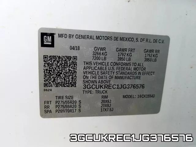 3GCUKREC1JG376576 фото 2