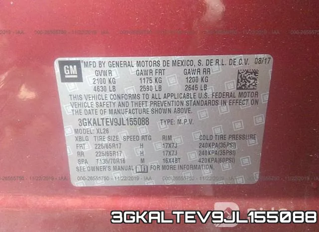 3GKALTEV9JL155088 фото 10
