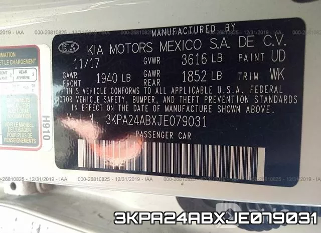 3KPA24ABXJE079031 фото 6