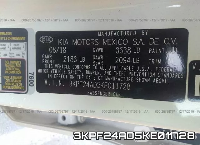 3KPF24AD5KE011728 фото 7