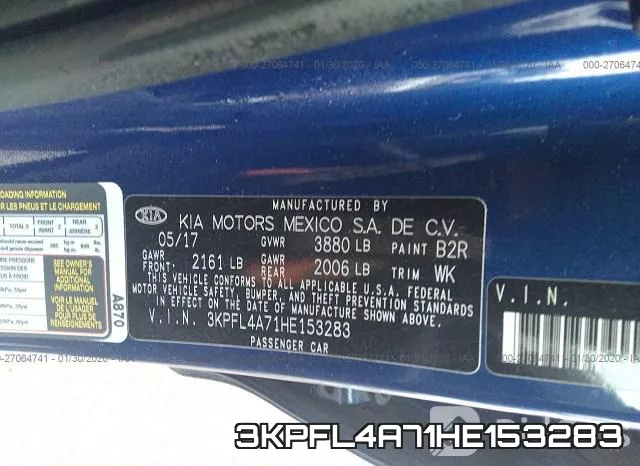 3KPFL4A71HE153283 фото 6