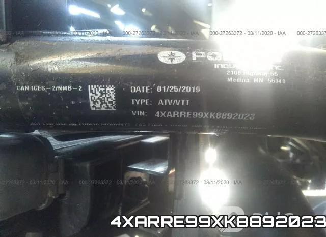 4XARRE99XK8892023 фото 2
