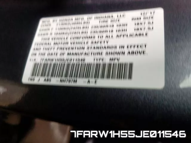 7FARW1H55JE011546 фото 2