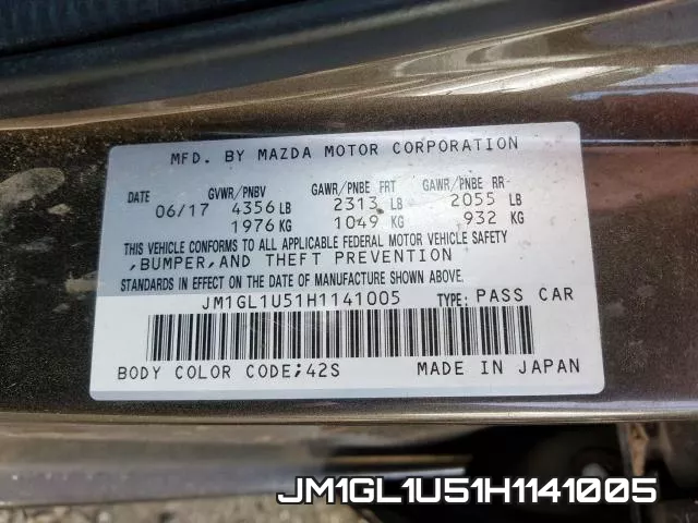 JM1GL1U51H1141005 фото 2