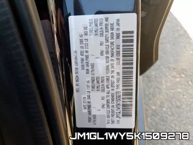 JM1GL1WY5K1509278 фото 2
