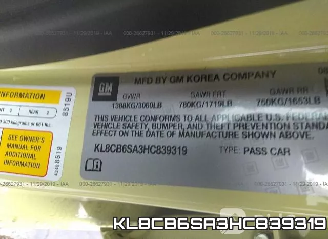 KL8CB6SA3HC839319 фото 7