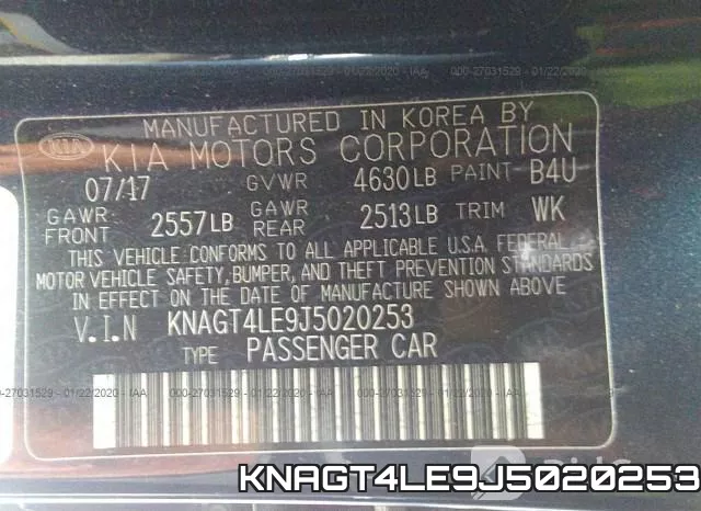 KNAGT4LE9J5020253 фото 10