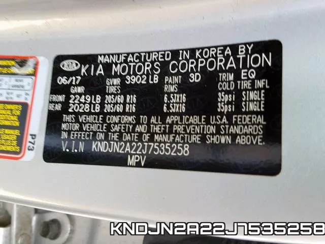 KNDJN2A22J7535258 фото 2