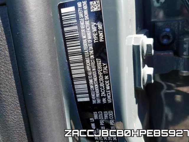 ZACCJBCB0HPE85927 фото 2